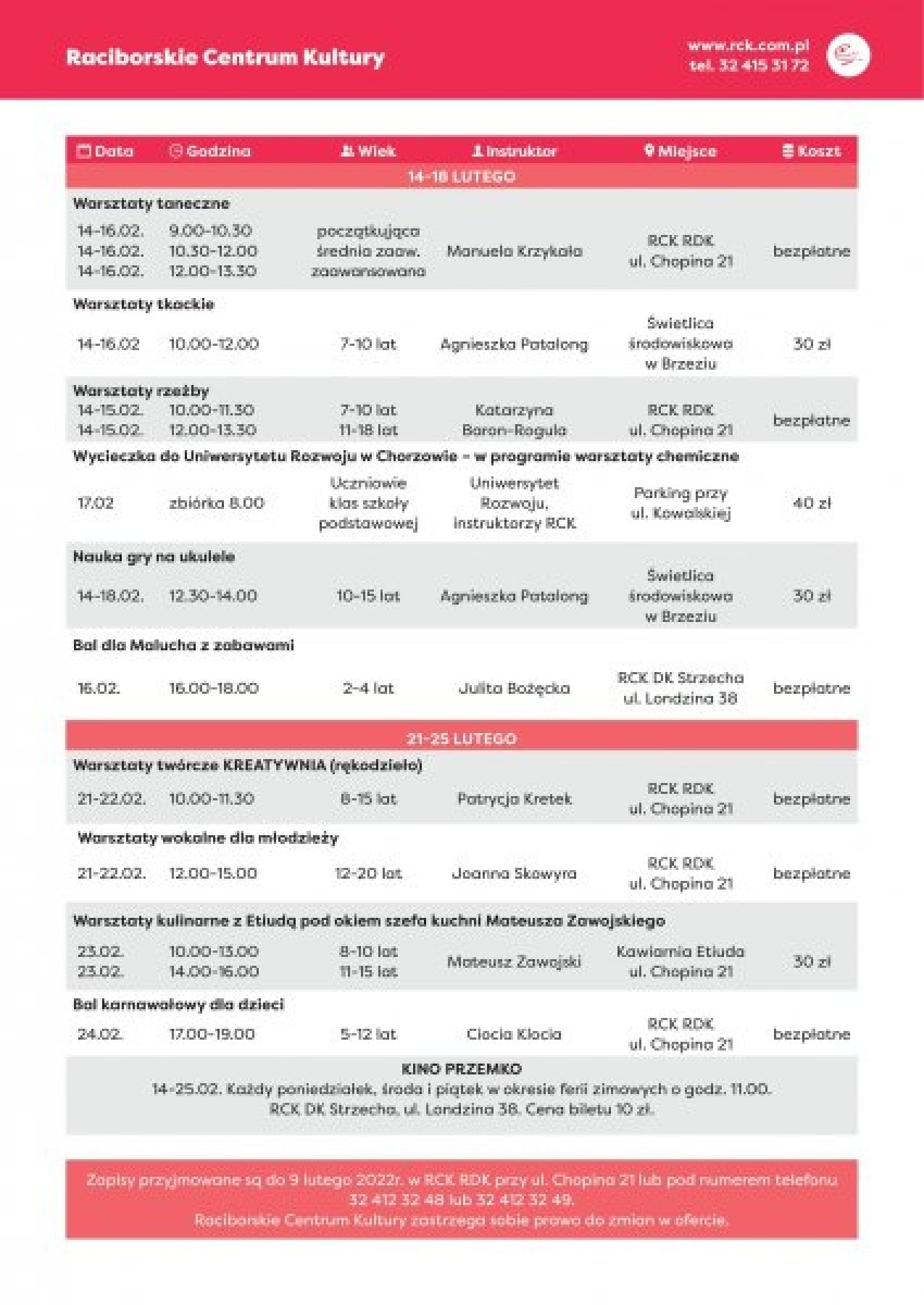 Zdjęcie w galerii na portalu naszraciborz.pl: Zima w mieście. Sprawdź ofertę na ferie wiadomości z regionu