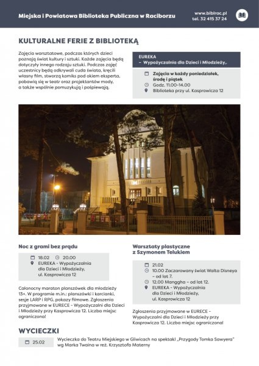 Zdjęcie w galerii na portalu naszraciborz.pl: Zima w mieście. Sprawdź ofertę na ferie wiadomości z regionu