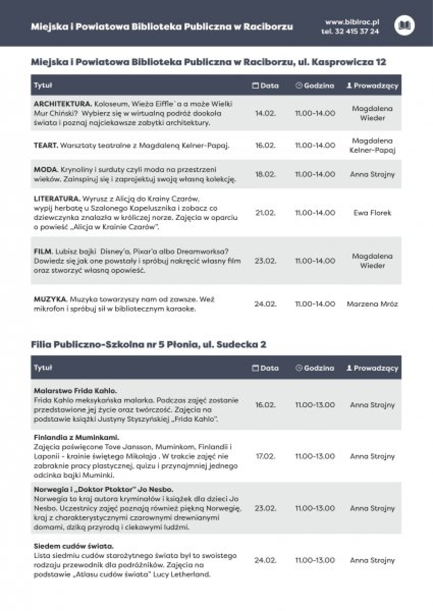 Zdjęcie w galerii na portalu naszraciborz.pl: Zima w mieście. Sprawdź ofertę na ferie wiadomości z regionu