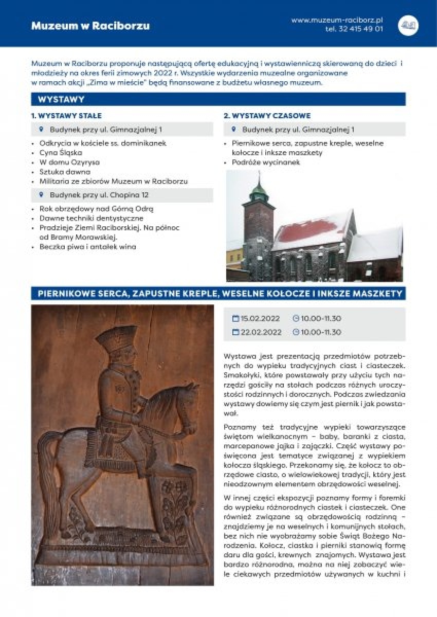 Zdjęcie w galerii na portalu naszraciborz.pl: Zima w mieście. Sprawdź ofertę na ferie wiadomości z regionu