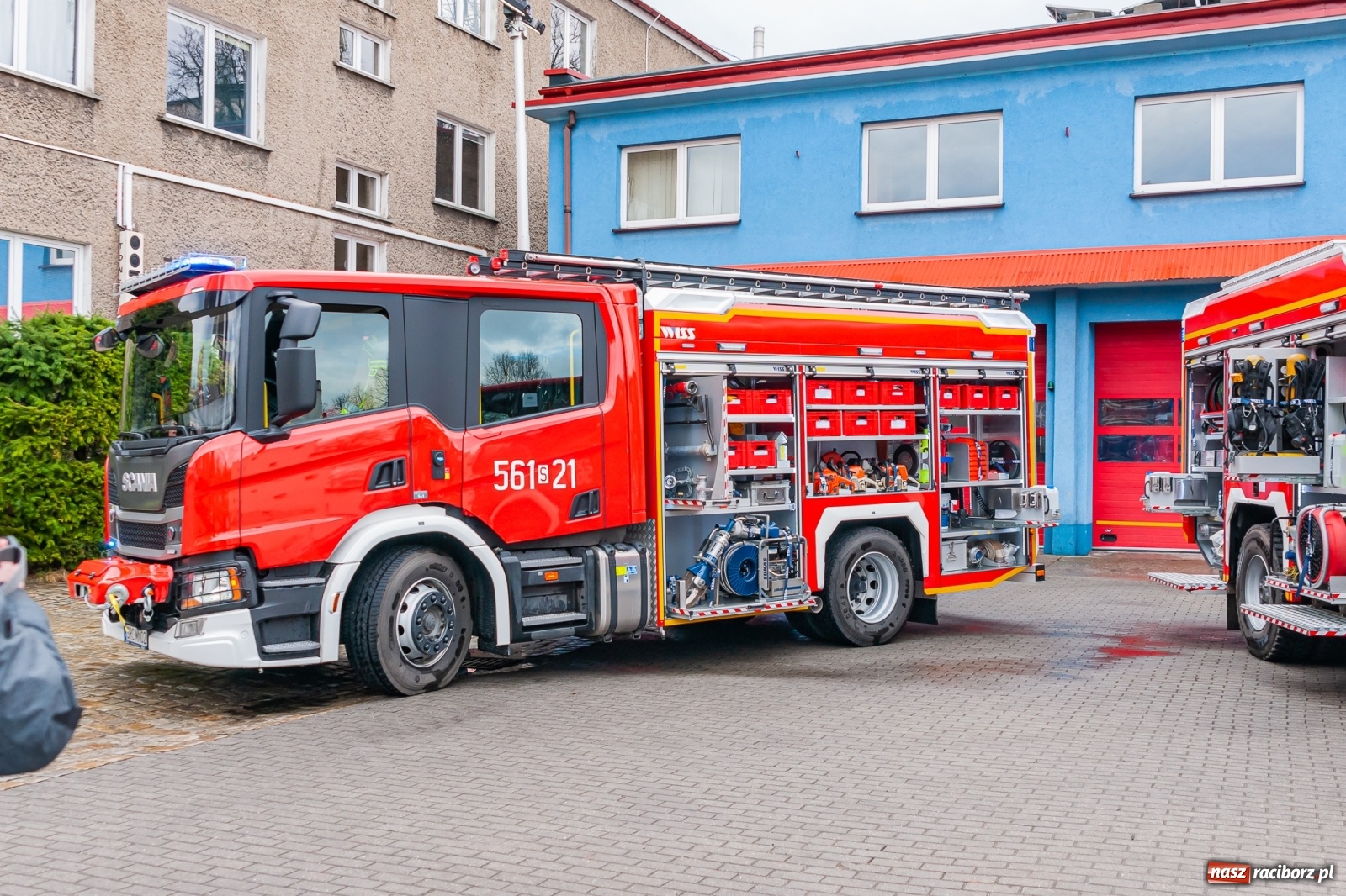 Zdjęcie w galerii na portalu naszraciborz.pl: Raciborscy strażacy pochwalili się nowymi wozami bojowymi [FOTO i WIDEO] wiadomości z regionu