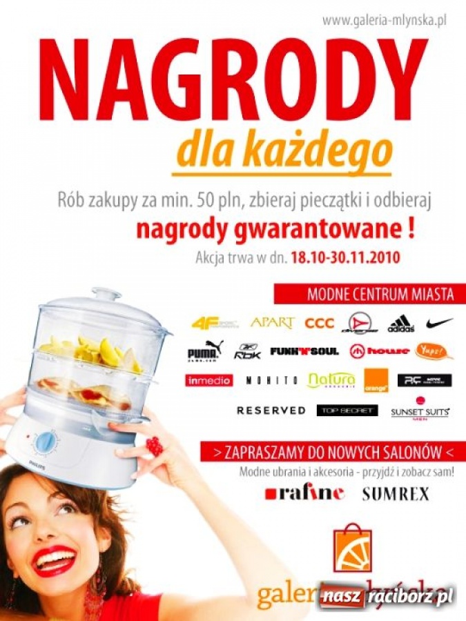 Zdjęcie w galerii na portalu naszraciborz.pl: Po nagrody do Galerii Młyńskiej wiadomości z regionu