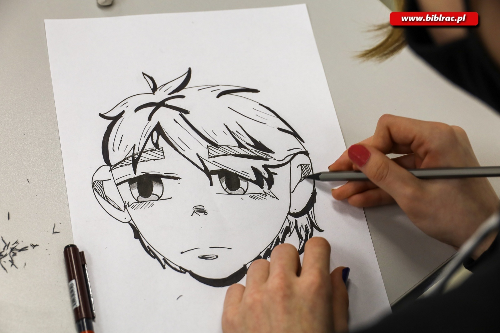 Zdjęcie w galerii na portalu naszraciborz.pl: Disney i manga w bibliotece. Warsztaty z Szymonem Telukiem [FOTO] wiadomości z regionu