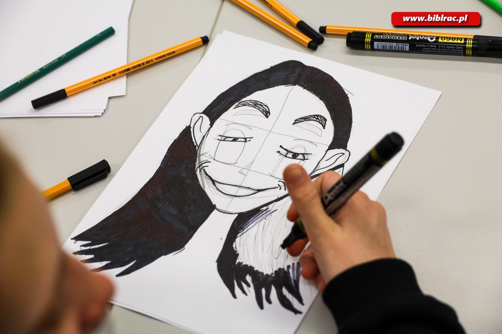 Zdjęcie w galerii na portalu naszraciborz.pl: Disney i manga w bibliotece. Warsztaty z Szymonem Telukiem [FOTO] wiadomości z regionu