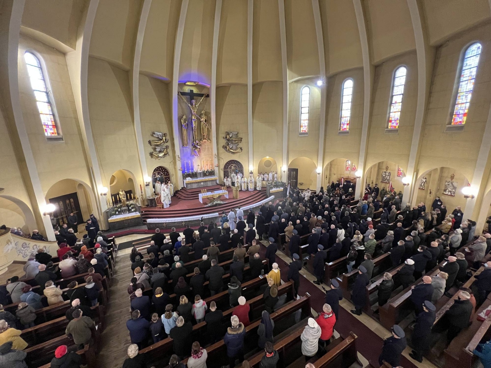 Zdjęcie w galerii na portalu naszraciborz.pl: Biskup polowy Wojska Polskiego w kościele NSPJ: Zachowali się jak trzeba! wiadomości z regionu