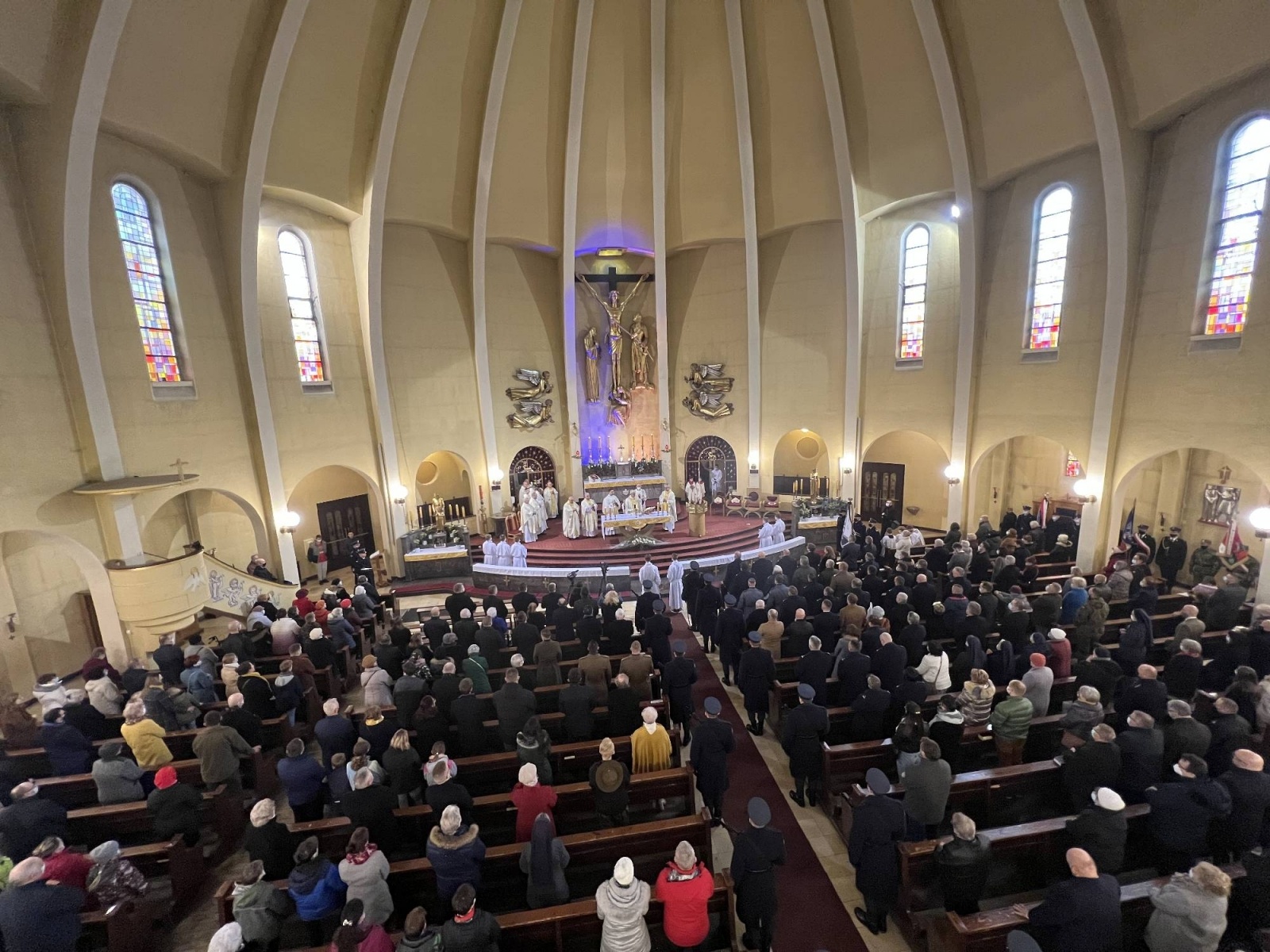 Zdjęcie w galerii na portalu naszraciborz.pl: Biskup polowy Wojska Polskiego w kościele NSPJ: Zachowali się jak trzeba! wiadomości z regionu