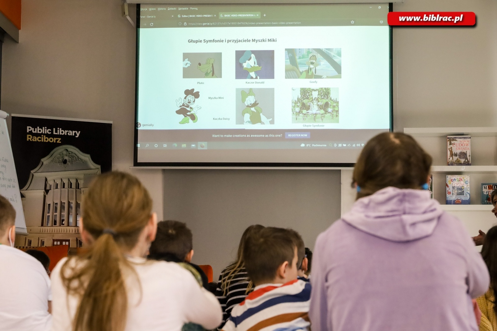 Zdjęcie w galerii na portalu naszraciborz.pl: Raciborska książnica jako wytwórnia filmowa wiadomości z regionu