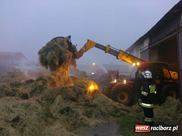 Zdjęcie w galerii na portalu naszraciborz.pl: Spaliło się 90 ton siana wiadomości z regionu