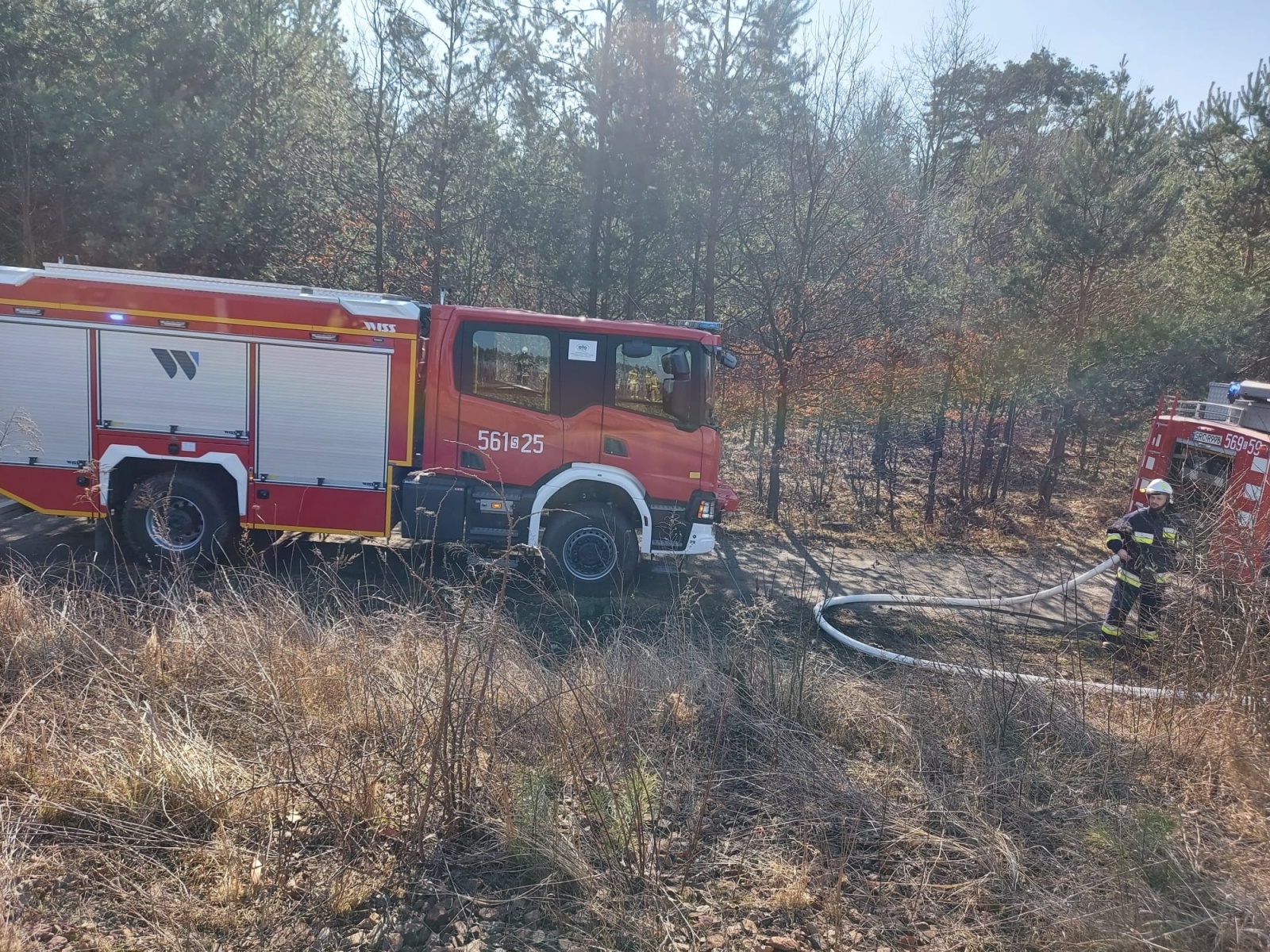 Zdjęcie w galerii na portalu naszraciborz.pl: Pożar nasypu kolejowego w Markowicach i Nędzy [FOTO] wiadomości z regionu