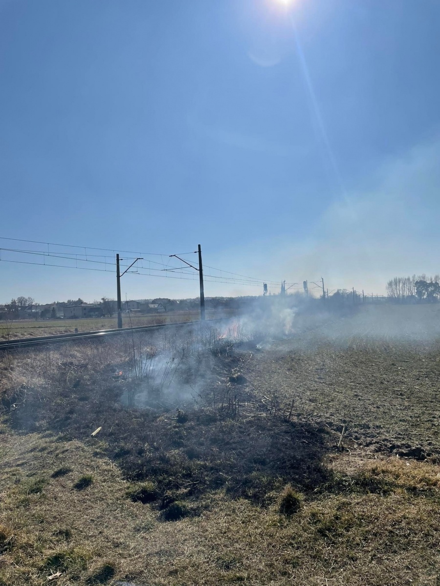 Zdjęcie w galerii na portalu naszraciborz.pl: Pożar nasypu kolejowego w Markowicach i Nędzy [FOTO] wiadomości z regionu