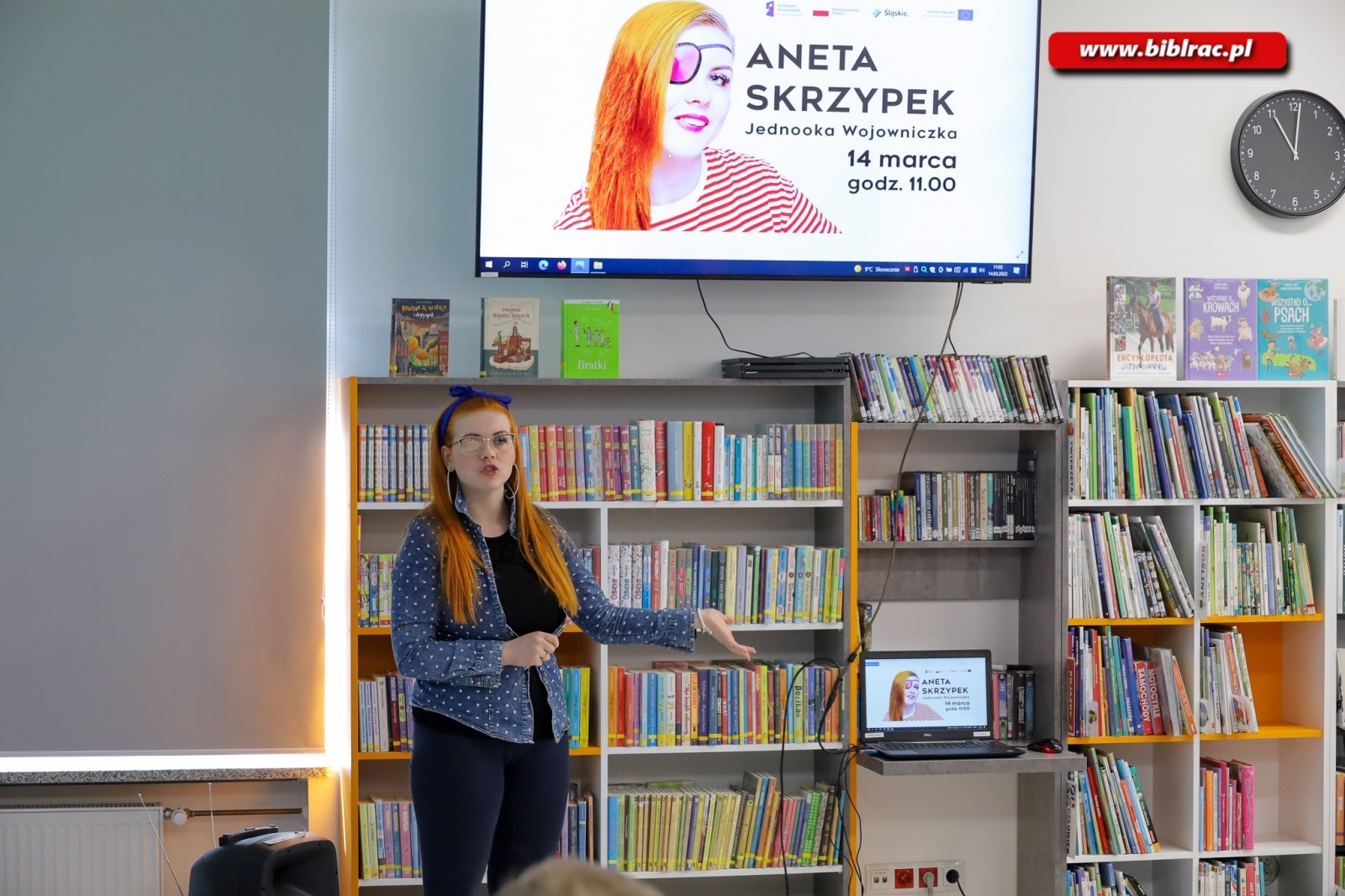 Zdjęcie w galerii na portalu naszraciborz.pl: Jednooka Wojowniczka motywowała w bibliotece wiadomości z regionu