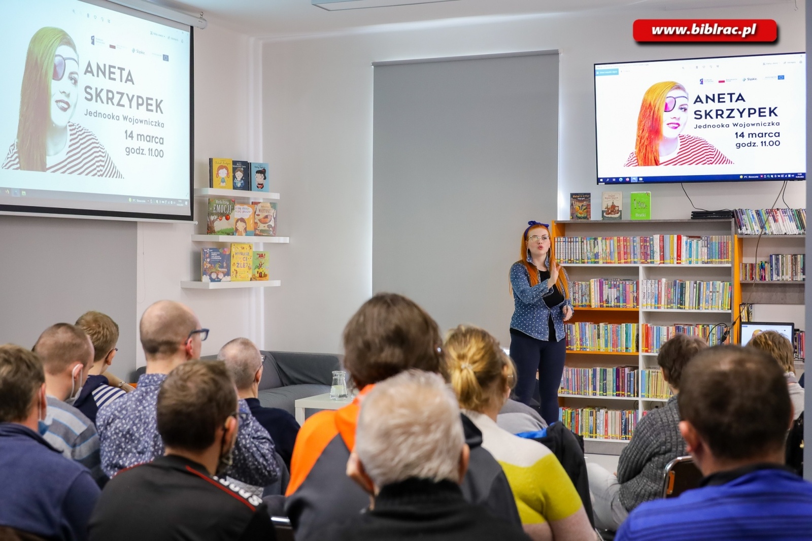Zdjęcie w galerii na portalu naszraciborz.pl: Jednooka Wojowniczka motywowała w bibliotece wiadomości z regionu