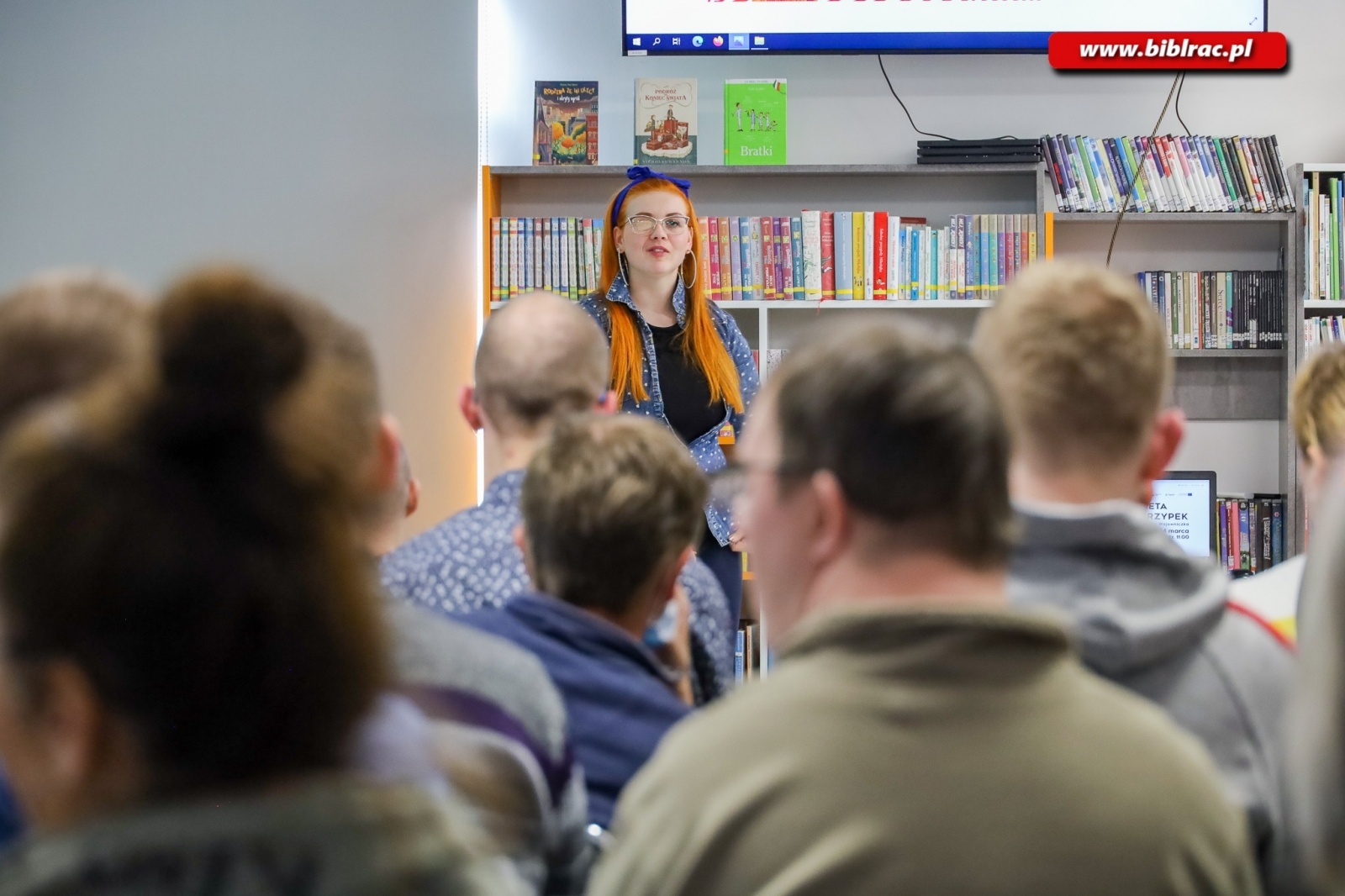 Zdjęcie w galerii na portalu naszraciborz.pl: Jednooka Wojowniczka motywowała w bibliotece wiadomości z regionu