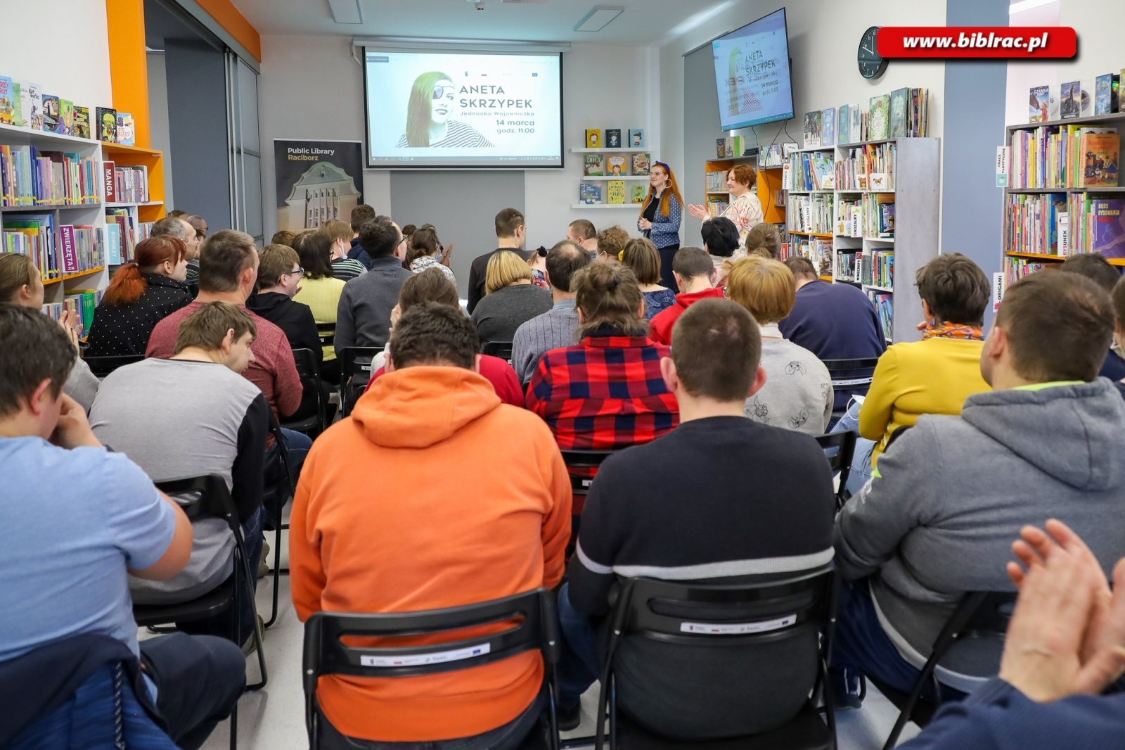 Zdjęcie w galerii na portalu naszraciborz.pl: Jednooka Wojowniczka motywowała w bibliotece wiadomości z regionu
