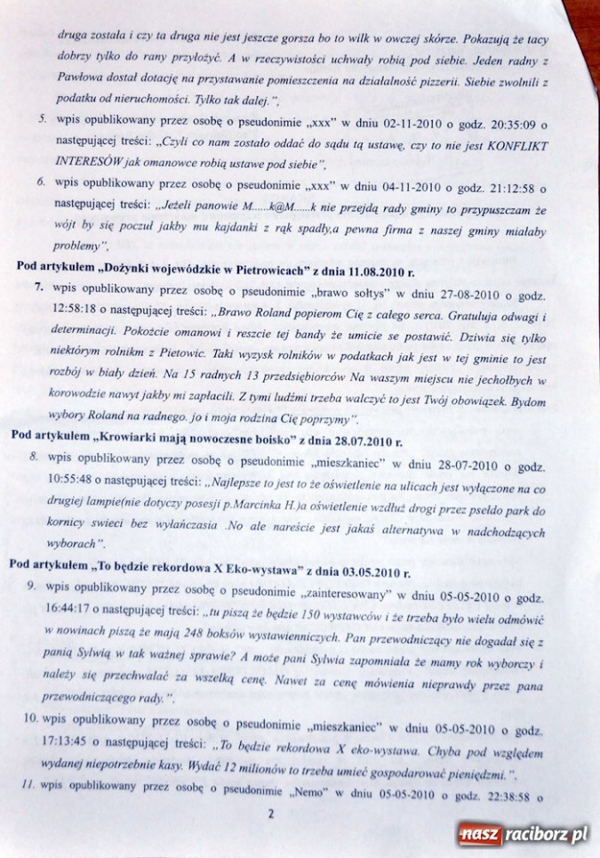Zdjęcie w galerii na portalu naszraciborz.pl: Przewodniczący złożył skargę na policji wiadomości z regionu