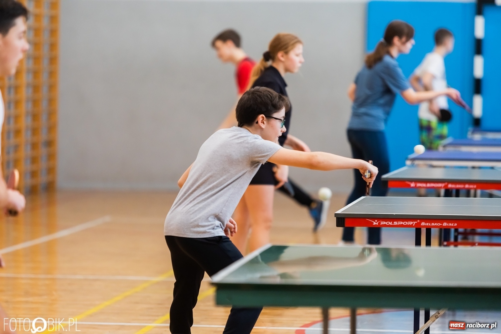 Zdjęcie w galerii na portalu naszraciborz.pl: Tenis stołowy szkół podstawowych w PCS wiadomości z regionu