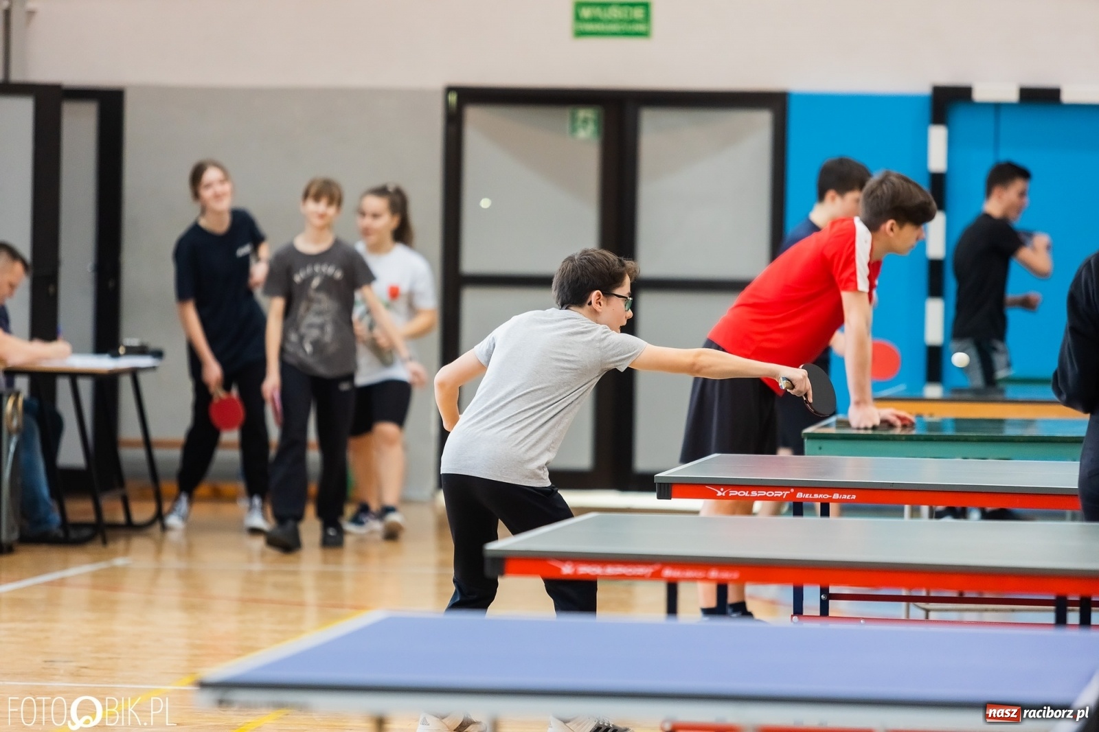 Zdjęcie w galerii na portalu naszraciborz.pl: Tenis stołowy szkół podstawowych w PCS wiadomości z regionu