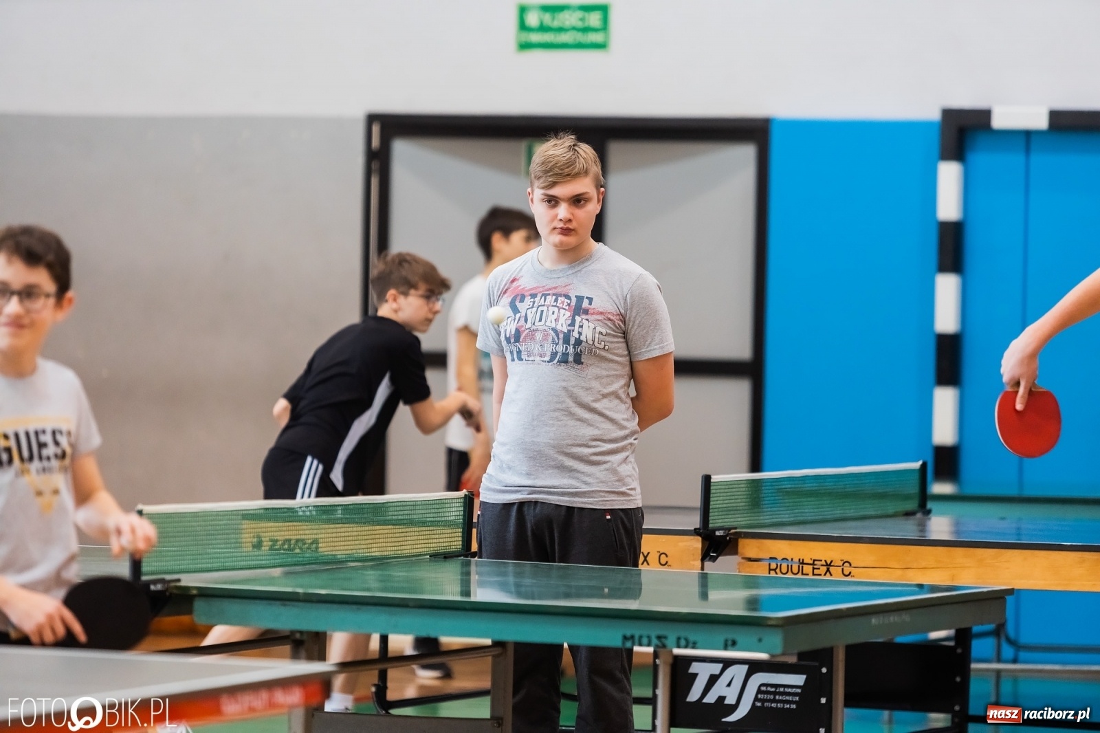 Zdjęcie w galerii na portalu naszraciborz.pl: Tenis stołowy szkół podstawowych w PCS wiadomości z regionu