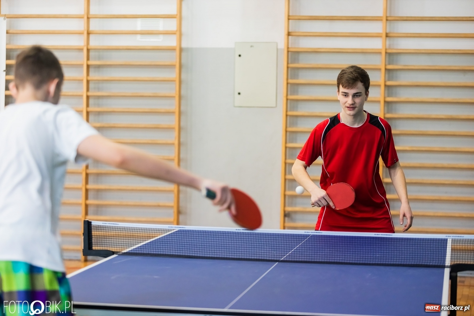 Zdjęcie w galerii na portalu naszraciborz.pl: Tenis stołowy szkół podstawowych w PCS wiadomości z regionu