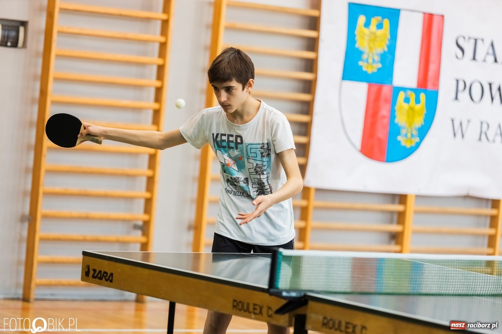 Zdjęcie w galerii na portalu naszraciborz.pl: Tenis stołowy szkół podstawowych w PCS wiadomości z regionu