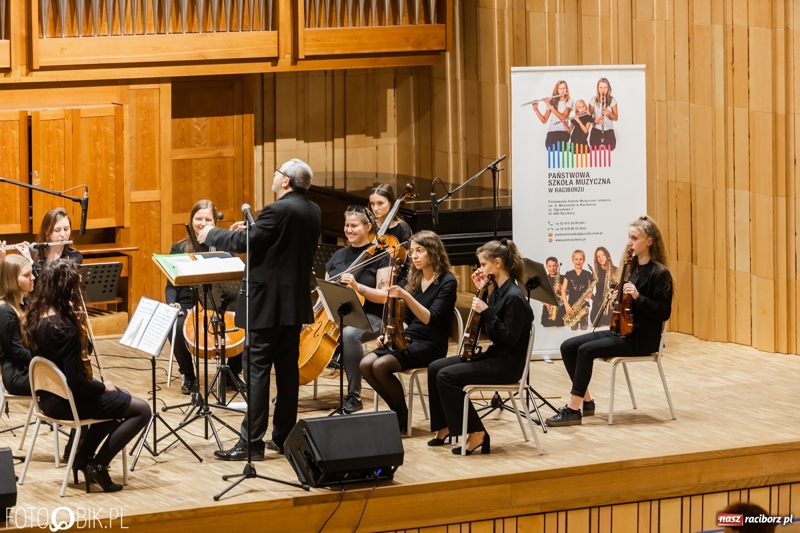 Zdjęcie w galerii na portalu naszraciborz.pl: Koncert orkiestr RCK w Państwowej Szkole Muzycznej wiadomości z regionu