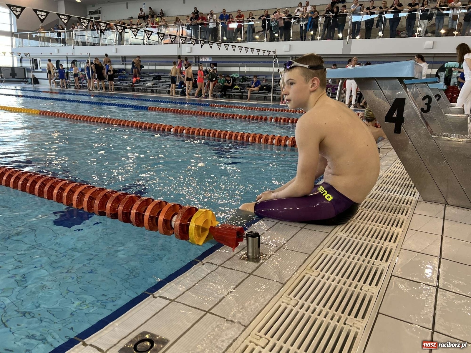 Zdjęcie w galerii na portalu naszraciborz.pl: Polsko-ukraińskie mistrzostwa Raciborza szkół w pływaniu wiadomości z regionu