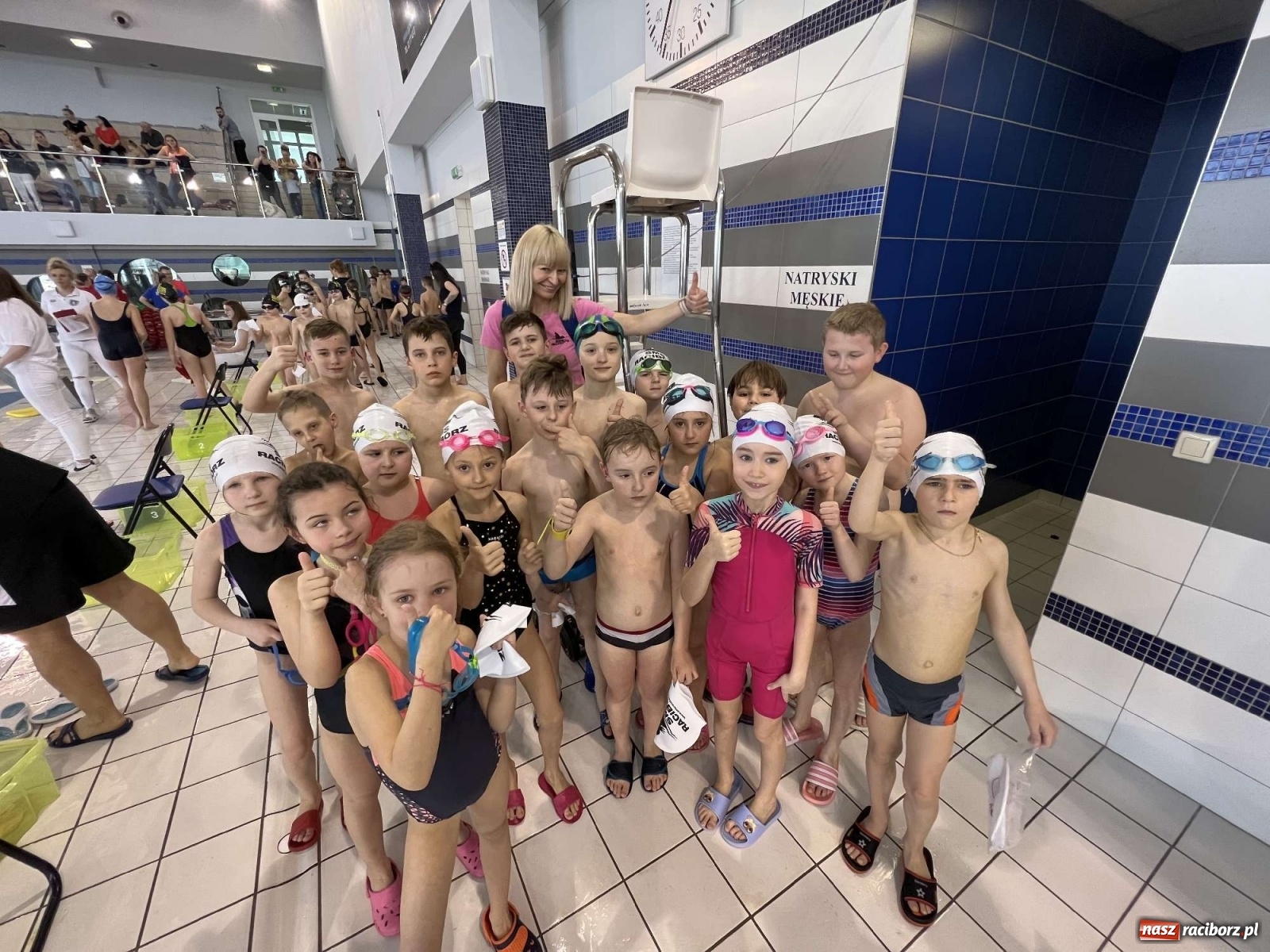 Zdjęcie w galerii na portalu naszraciborz.pl: Polsko-ukraińskie mistrzostwa Raciborza szkół w pływaniu wiadomości z regionu