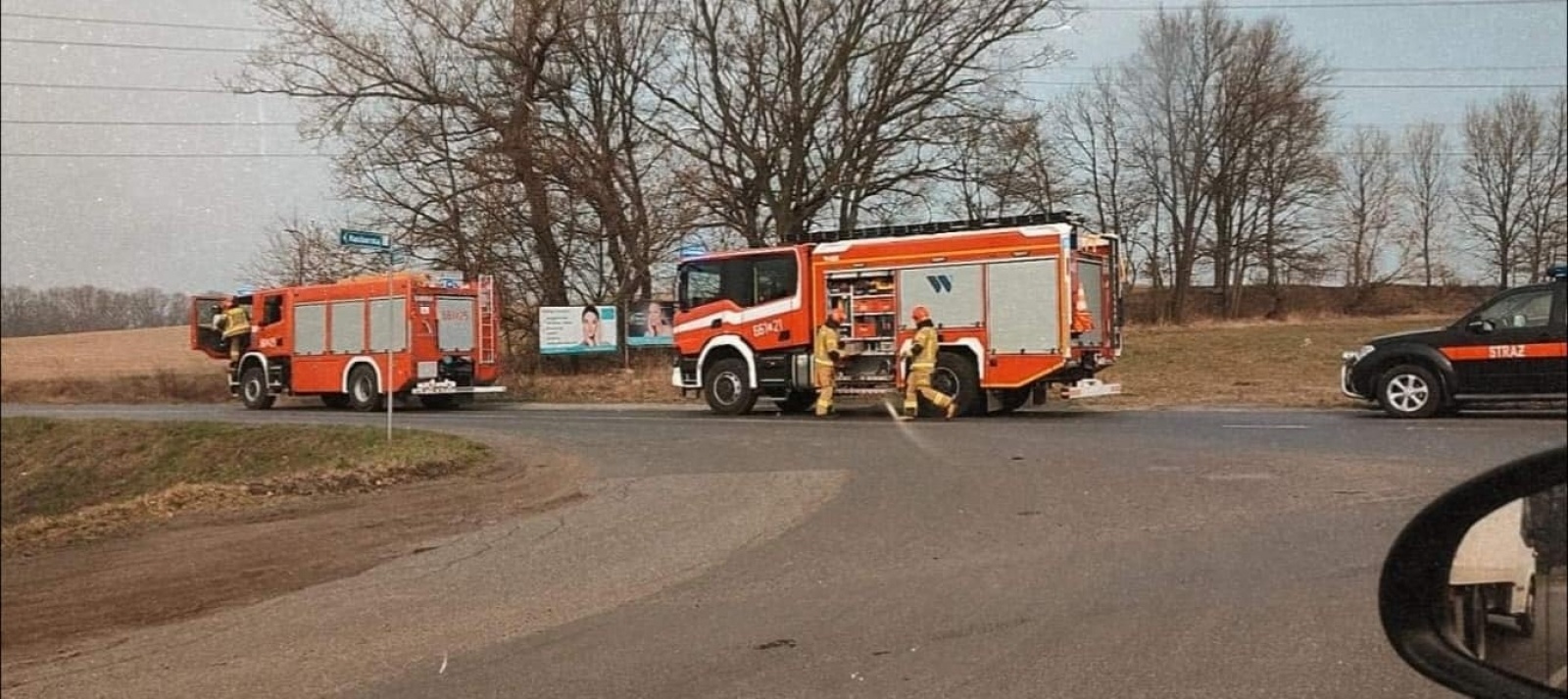 Zdjęcie w galerii na portalu naszraciborz.pl: Trzy osoby ranne w wypadku niedaleko Raciborza wiadomości z regionu