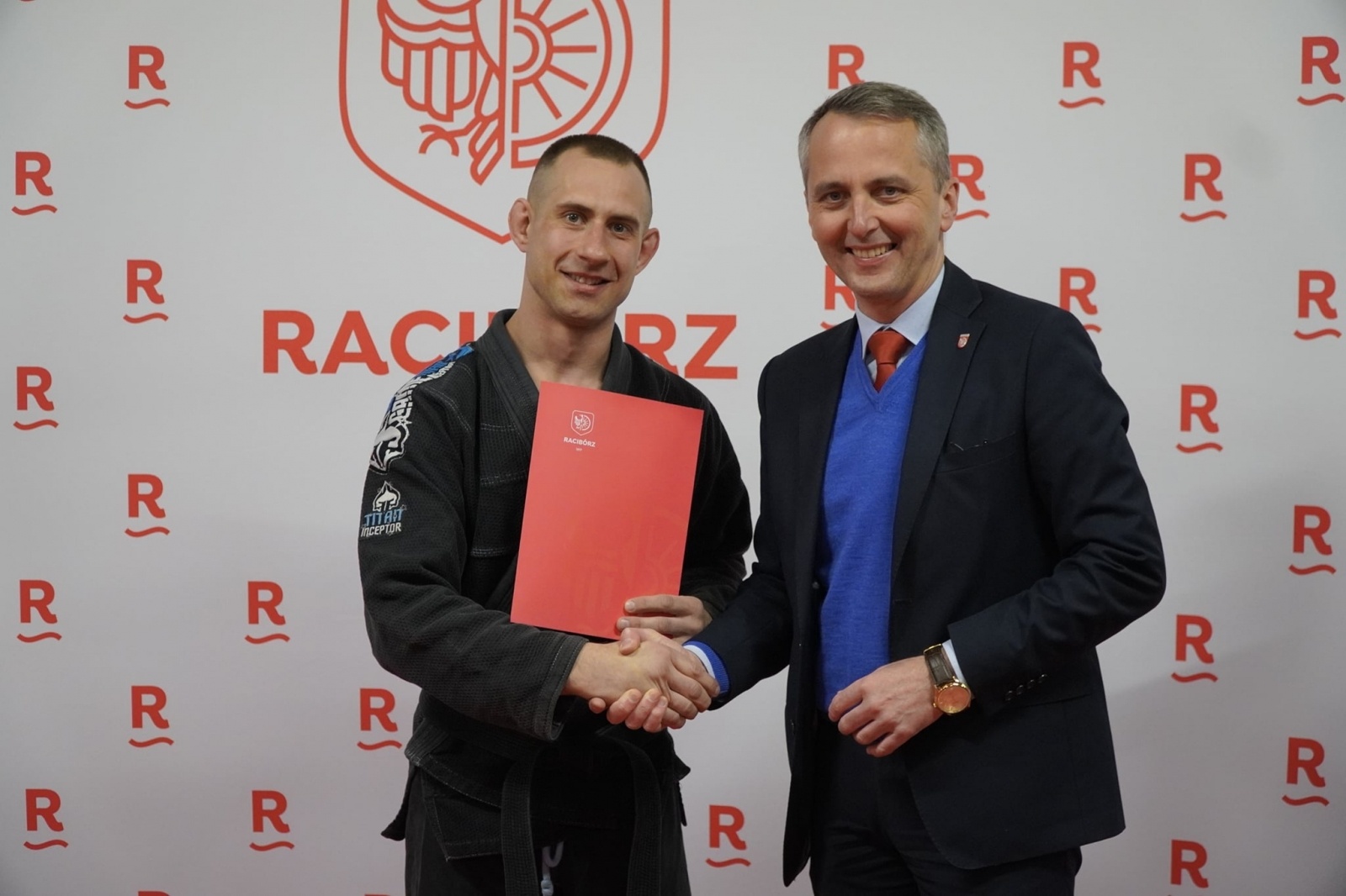 Zdjęcie w galerii na portalu naszraciborz.pl: Prezydent nagrodził zawodników i trenerów Łamatora wiadomości z regionu