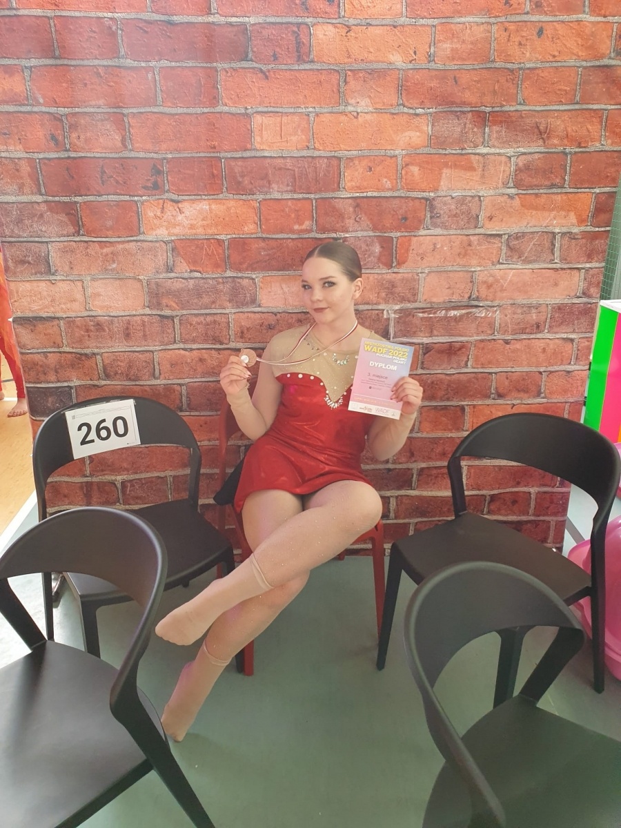 Zdjęcie w galerii na portalu naszraciborz.pl: Helena Nieckarz z brązem Tanecznych Mistrzostw Polski WADF wiadomości z regionu