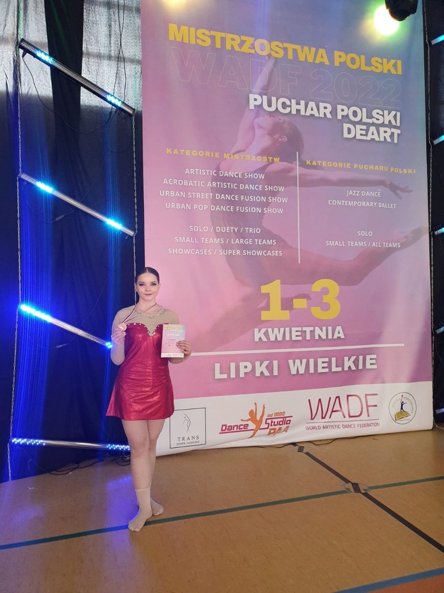 Zdjęcie w galerii na portalu naszraciborz.pl: Helena Nieckarz z brązem Tanecznych Mistrzostw Polski WADF wiadomości z regionu