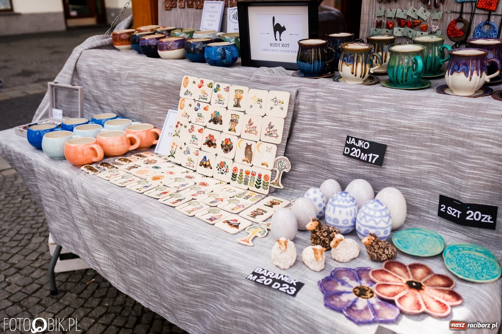 Zdjęcie w galerii na portalu naszraciborz.pl: Ruszył wiosenny raciborski jarmark wielkanocny [SPACER WIDEO] wiadomości z regionu