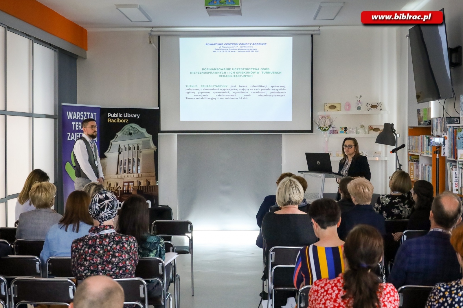Zdjęcie w galerii na portalu naszraciborz.pl: W bibliotece rozmawiano o problemach osób z niepełnosprawnościami wiadomości z regionu