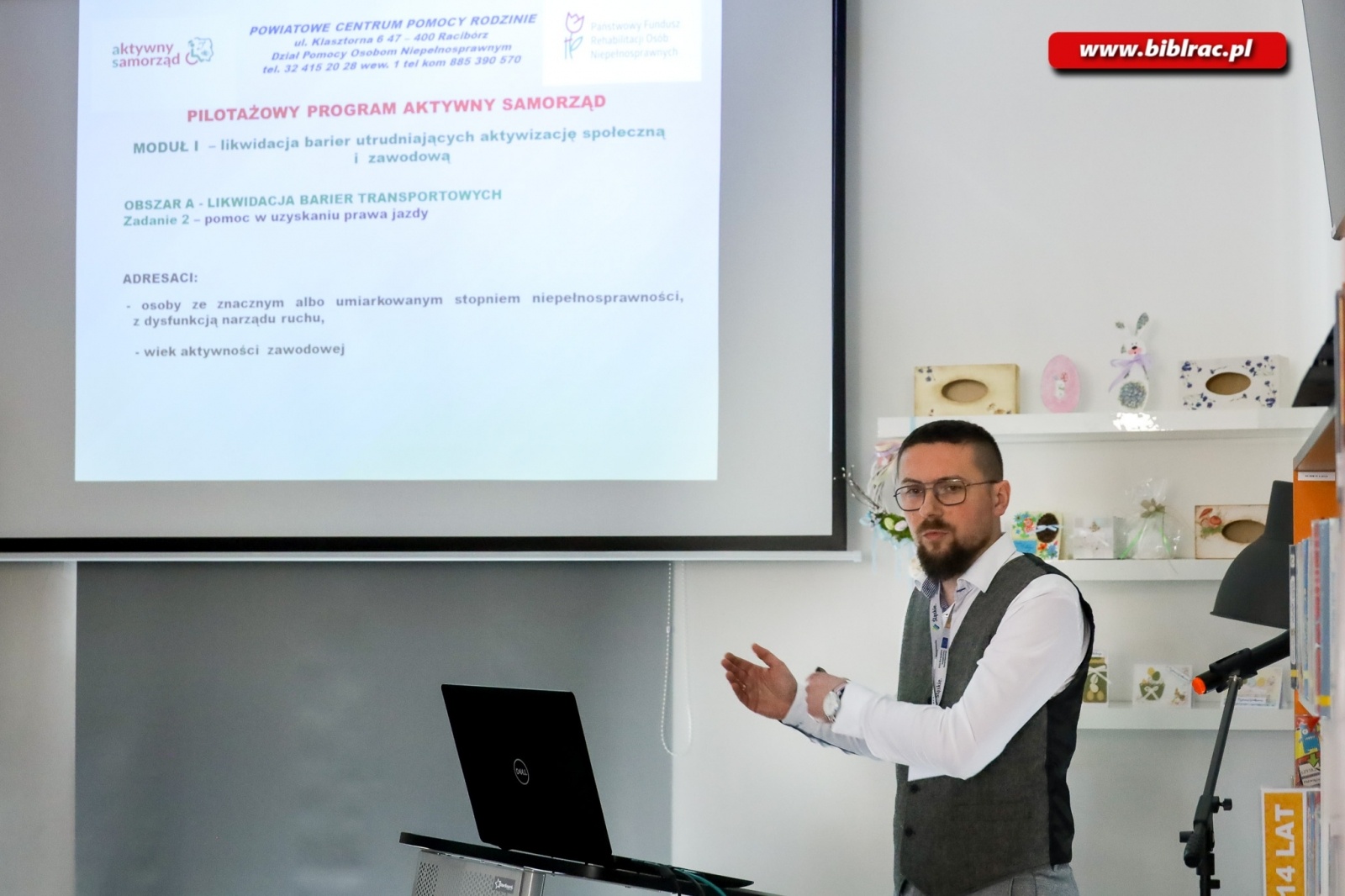 Zdjęcie w galerii na portalu naszraciborz.pl: W bibliotece rozmawiano o problemach osób z niepełnosprawnościami wiadomości z regionu