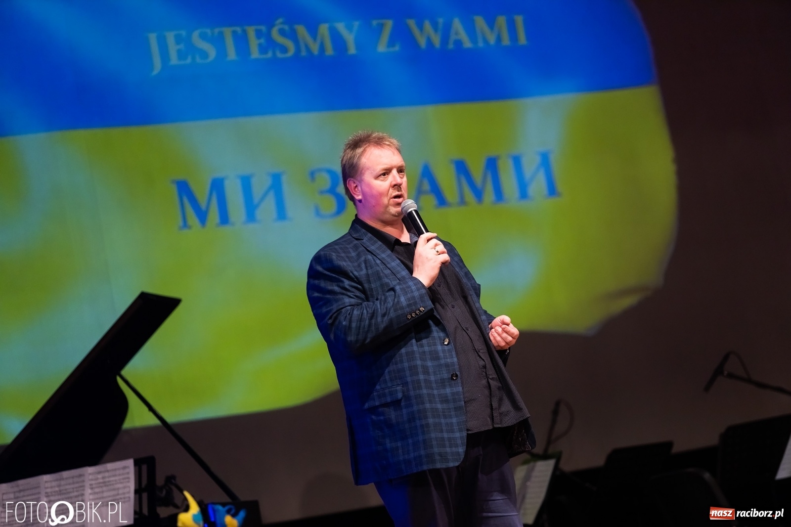 Zdjęcie w galerii na portalu naszraciborz.pl: Koncert dla Ukrainy w Raciborskim Centrum Kultury wiadomości z regionu