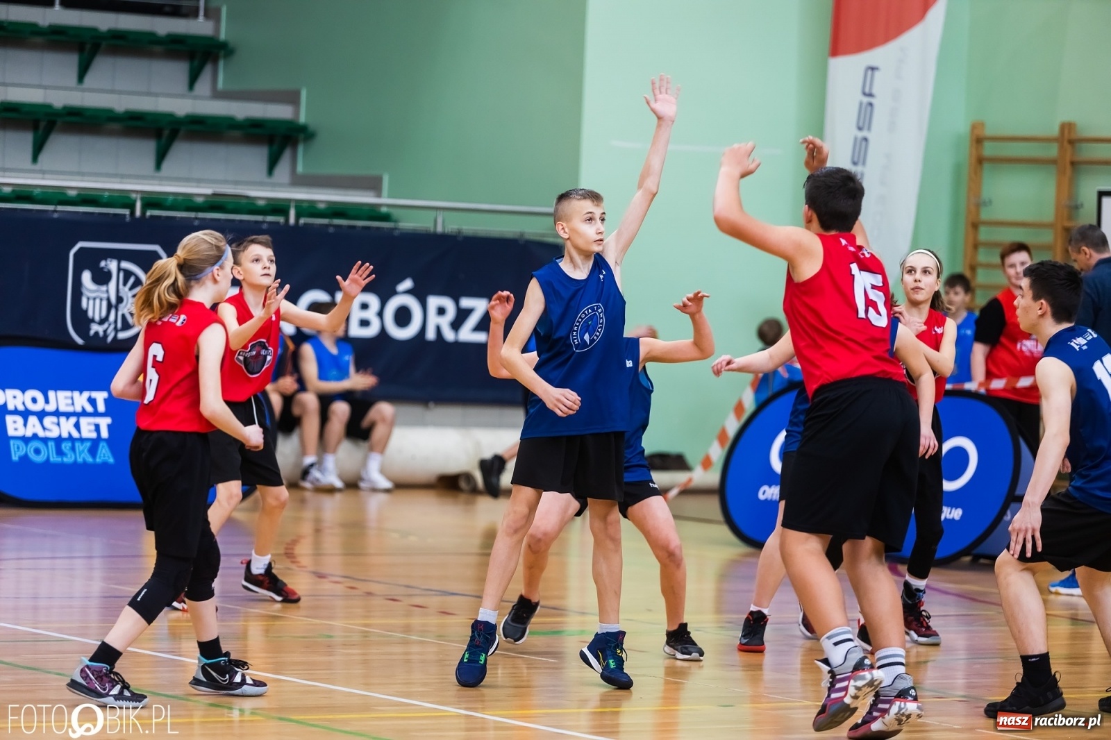 Zdjęcie w galerii na portalu naszraciborz.pl: Finał Konferencji Zachodniej Junior NBA w Arenie Rafako wiadomości z regionu