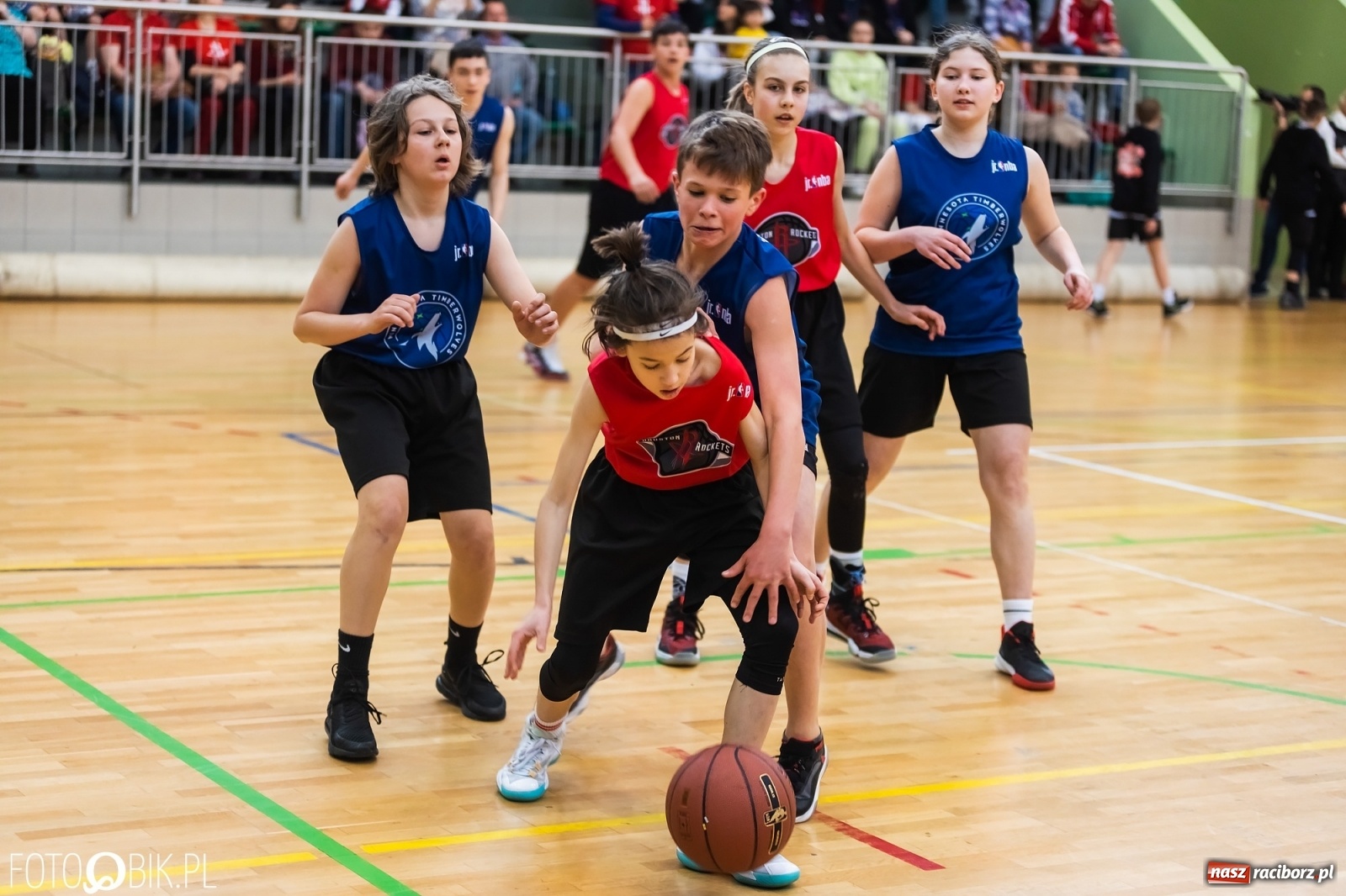 Zdjęcie w galerii na portalu naszraciborz.pl: Finał Konferencji Zachodniej Junior NBA w Arenie Rafako wiadomości z regionu