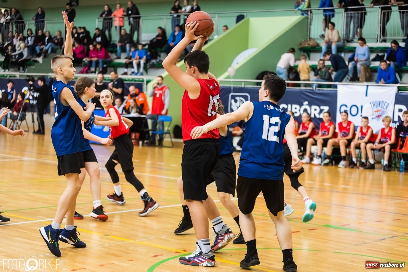 Zdjęcie w galerii na portalu naszraciborz.pl: Finał Konferencji Zachodniej Junior NBA w Arenie Rafako wiadomości z regionu