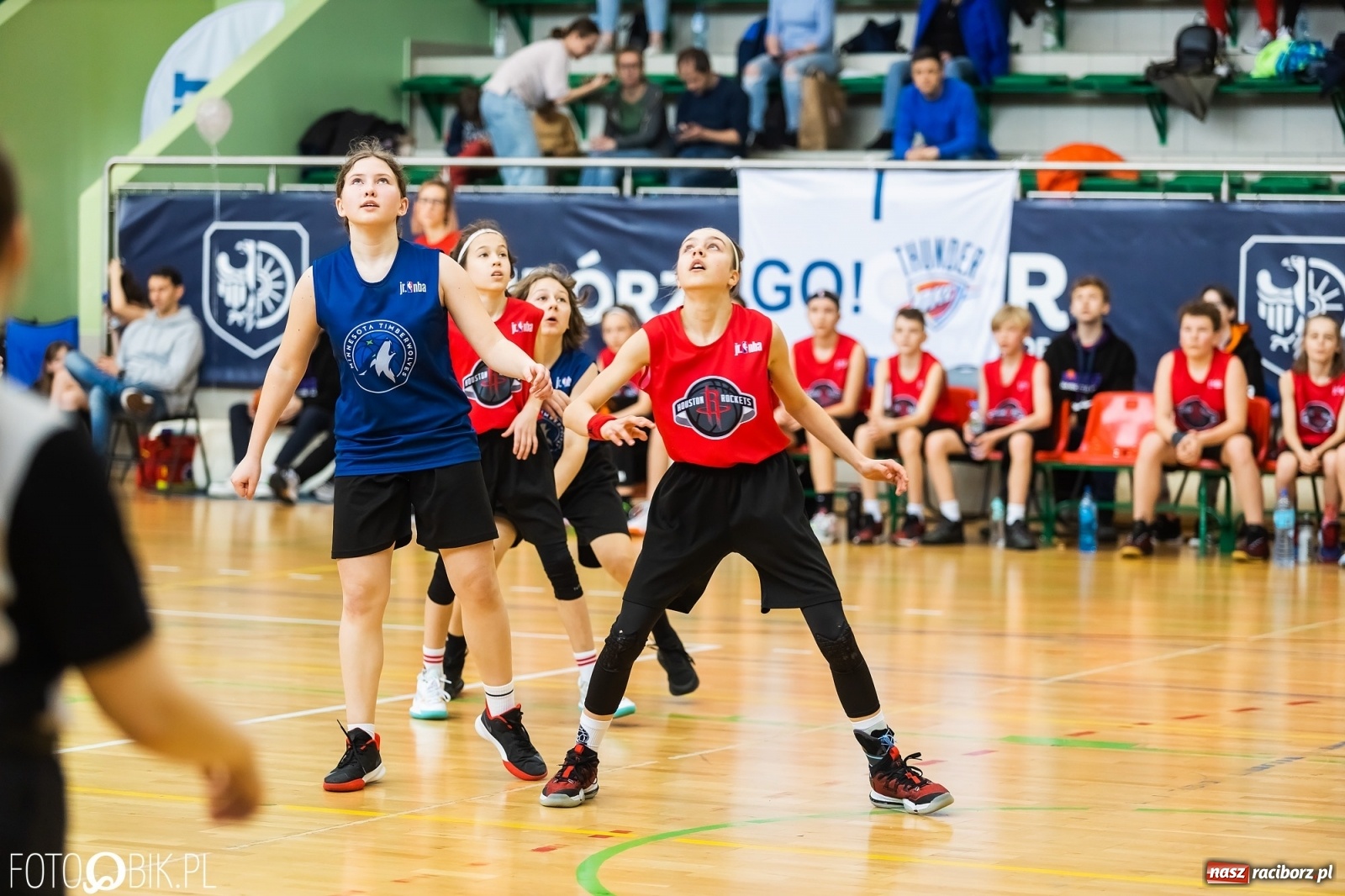 Zdjęcie w galerii na portalu naszraciborz.pl: Finał Konferencji Zachodniej Junior NBA w Arenie Rafako wiadomości z regionu
