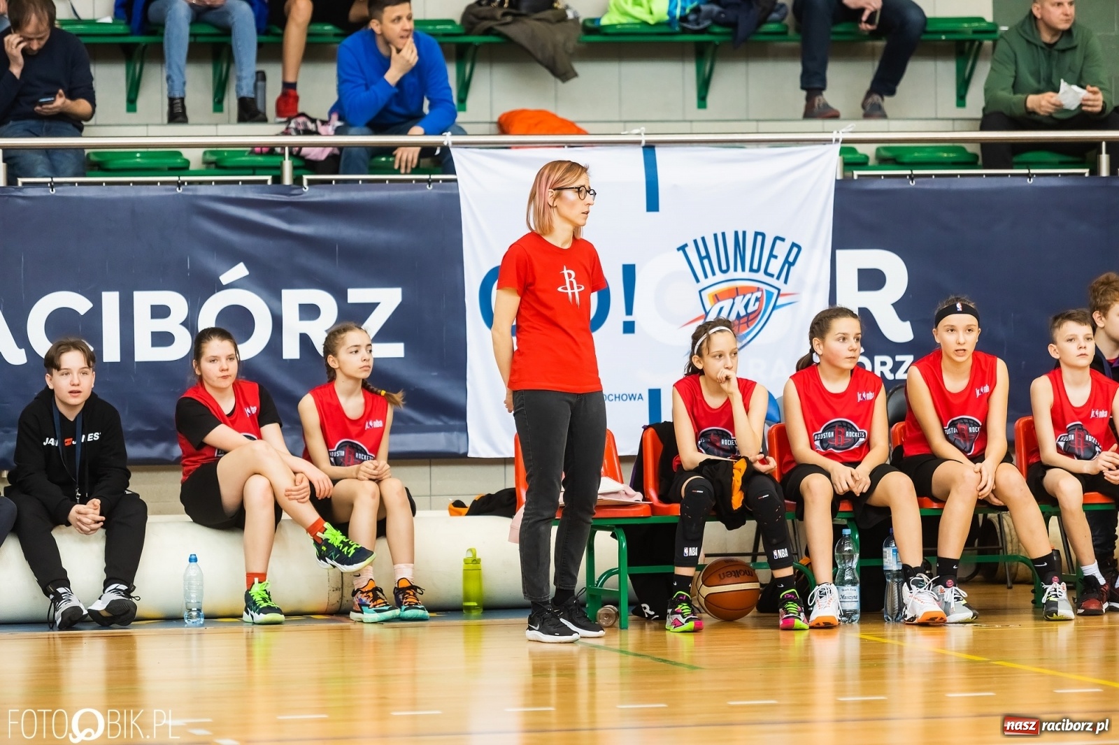 Zdjęcie w galerii na portalu naszraciborz.pl: Finał Konferencji Zachodniej Junior NBA w Arenie Rafako wiadomości z regionu