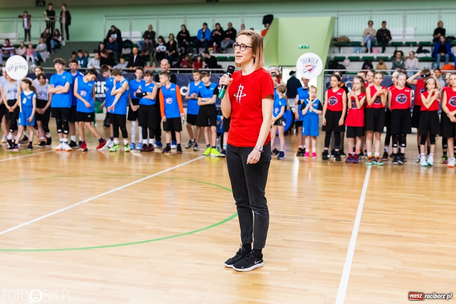 Zdjęcie w galerii na portalu naszraciborz.pl: Finał Konferencji Zachodniej Junior NBA w Arenie Rafako wiadomości z regionu