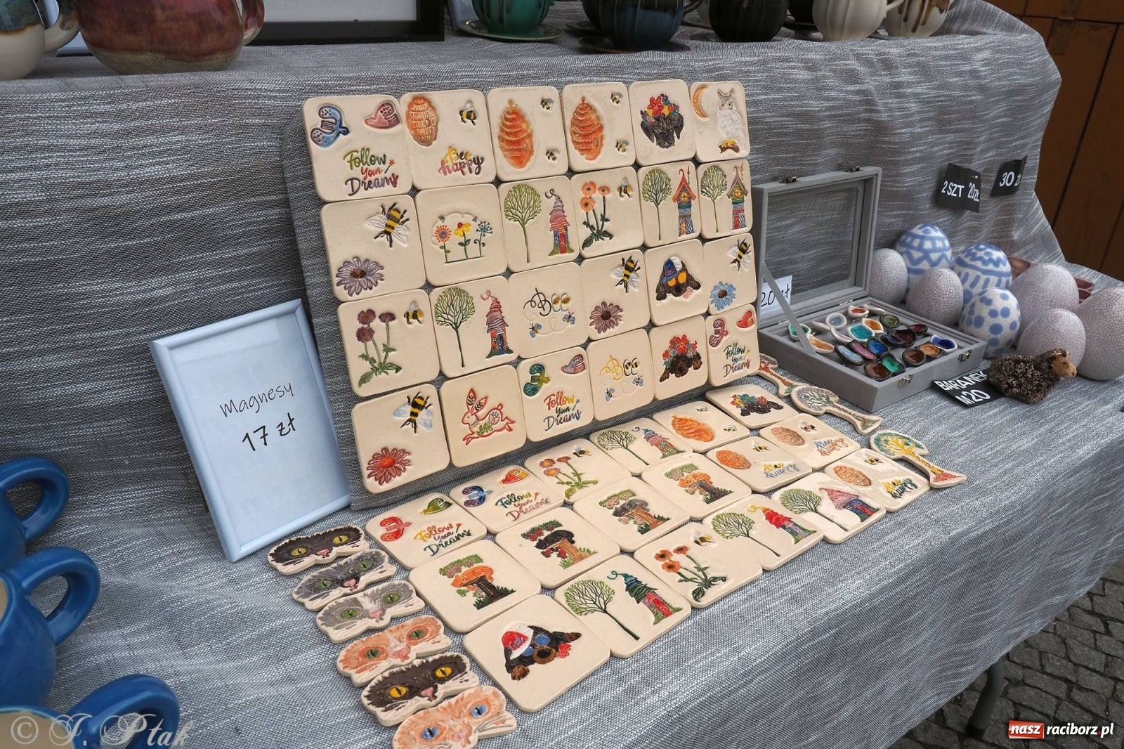 Zdjęcie w galerii na portalu naszraciborz.pl: Pod dobrym aniołem. Wielkanocne inspiracje na jarmarku w Raciborzu wiadomości z regionu