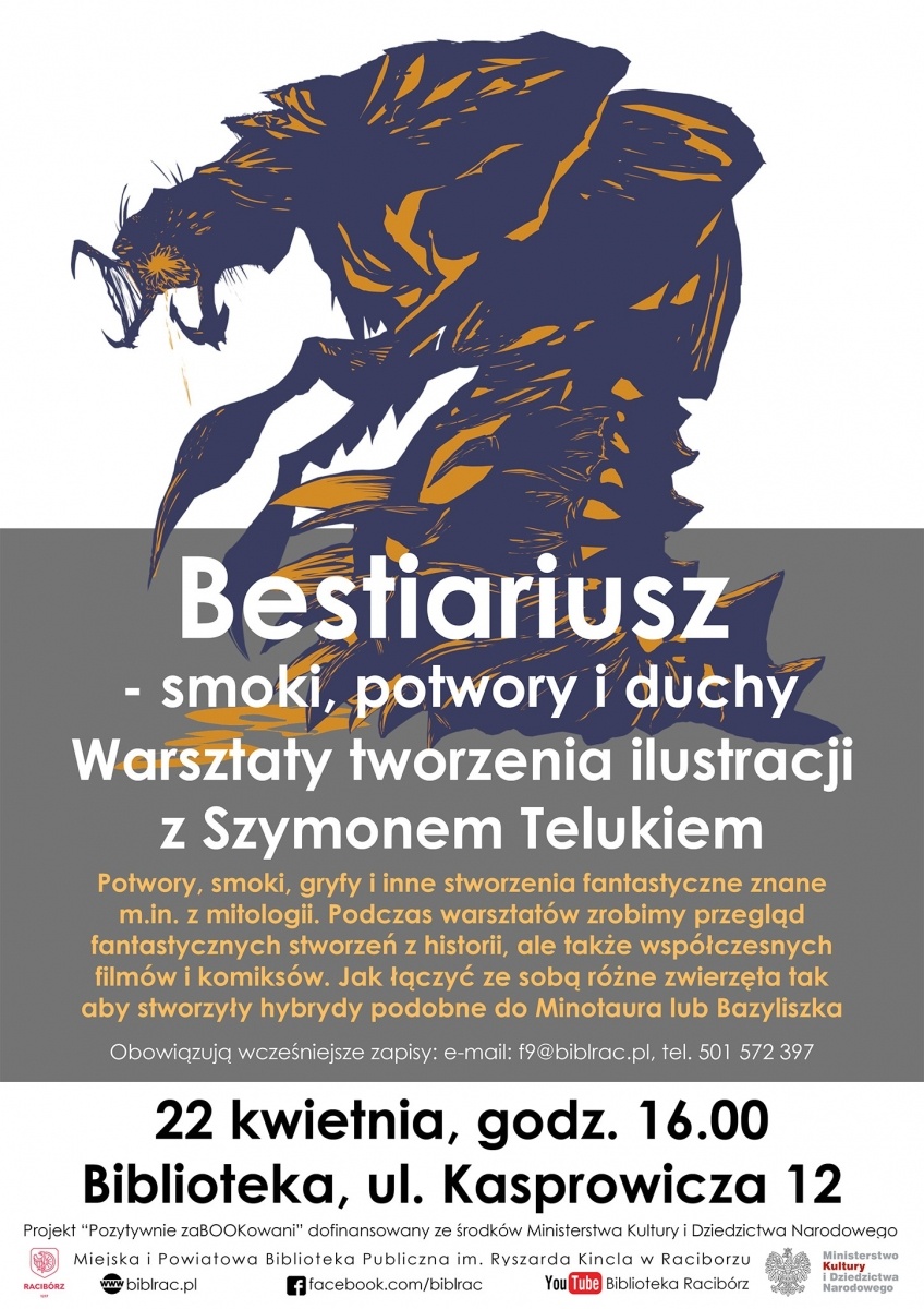 Zdjęcie w galerii na portalu naszraciborz.pl: W bibliotece odbędą się warsztaty tworzenia ilustracji z Szymonem Telukiem wiadomości z regionu