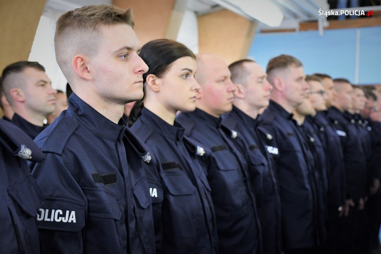 Zdjęcie w galerii na portalu naszraciborz.pl: Ślubowanie nowych policjantów śląskiego garnizonu wiadomości z regionu