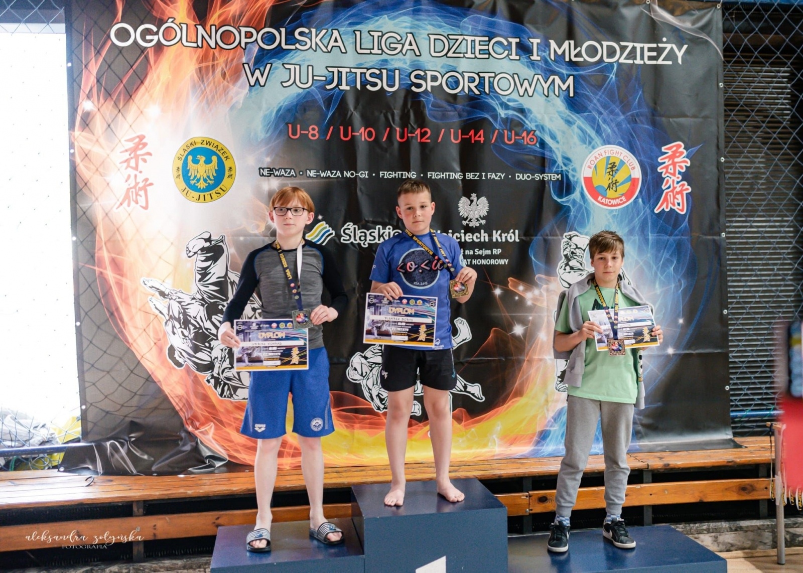 Zdjęcie w galerii na portalu naszraciborz.pl: Łamatorzy na podium w katowickim Spodku wiadomości z regionu