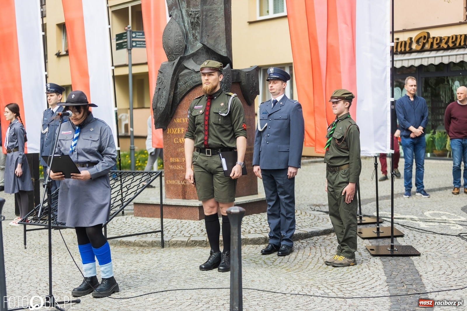 Zdjęcie w galerii na portalu naszraciborz.pl: Raciborskie obchody Święta Trzeciego Maja [FOTO i WIDEO] wiadomości z regionu