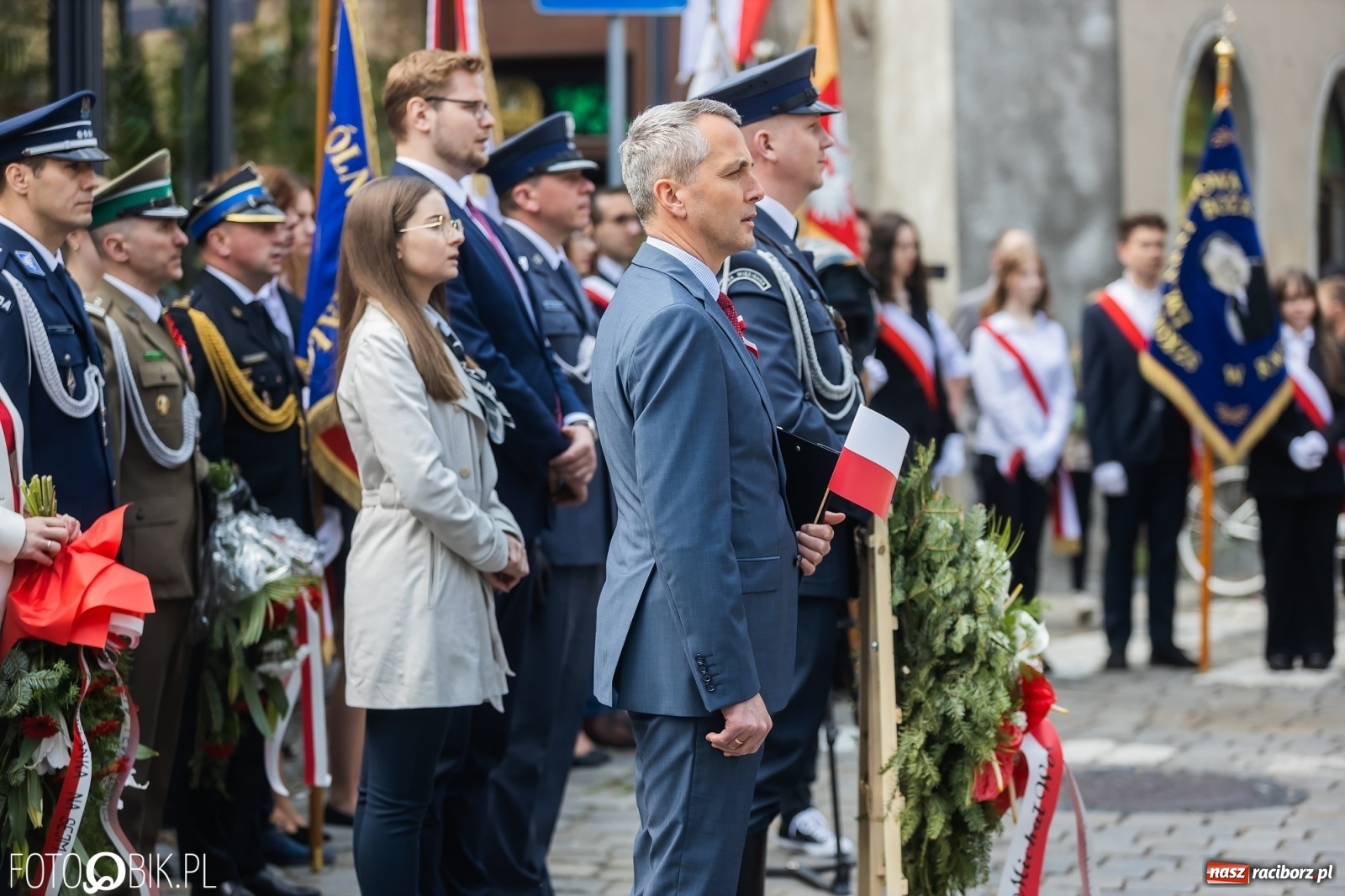 Zdjęcie w galerii na portalu naszraciborz.pl: Raciborskie obchody Święta Trzeciego Maja [FOTO i WIDEO] wiadomości z regionu