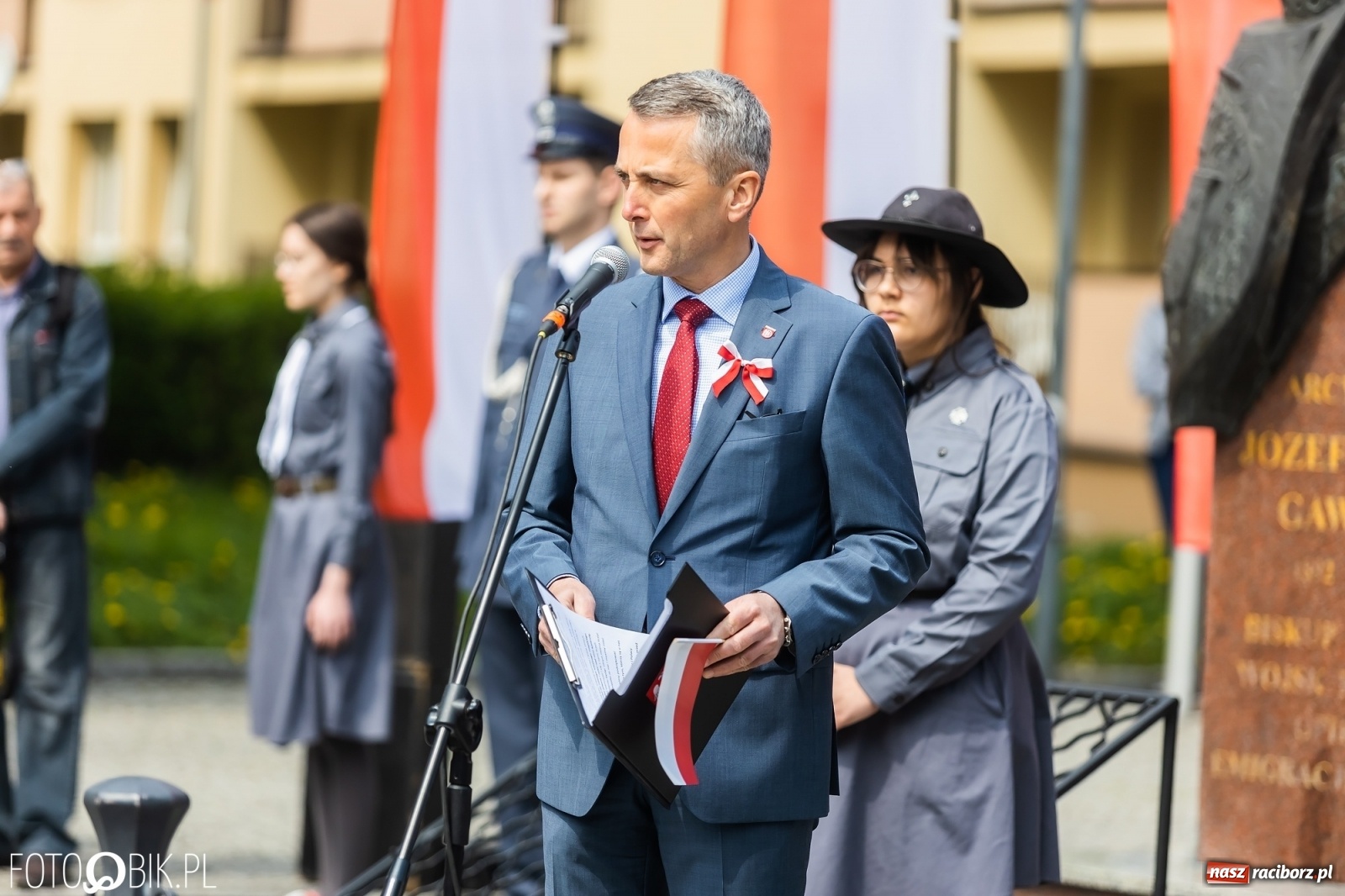 Zdjęcie w galerii na portalu naszraciborz.pl: Raciborskie obchody Święta Trzeciego Maja [FOTO i WIDEO] wiadomości z regionu