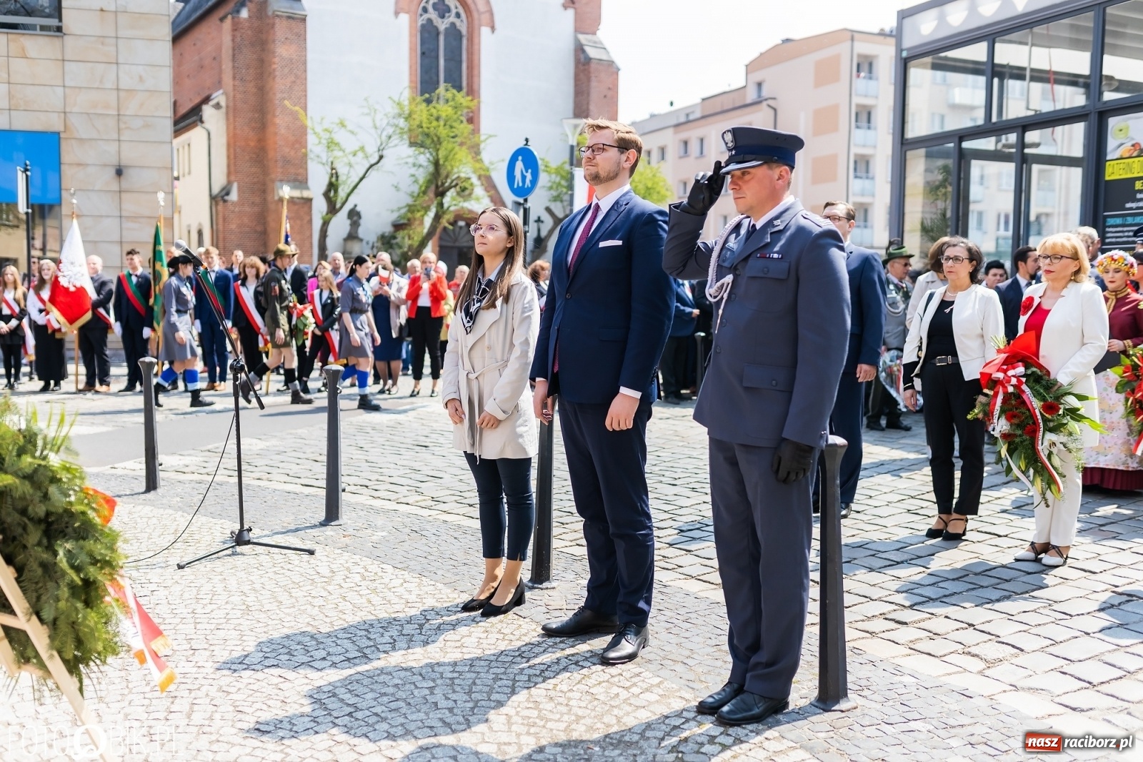 Zdjęcie w galerii na portalu naszraciborz.pl: Raciborskie obchody Święta Trzeciego Maja [FOTO i WIDEO] wiadomości z regionu