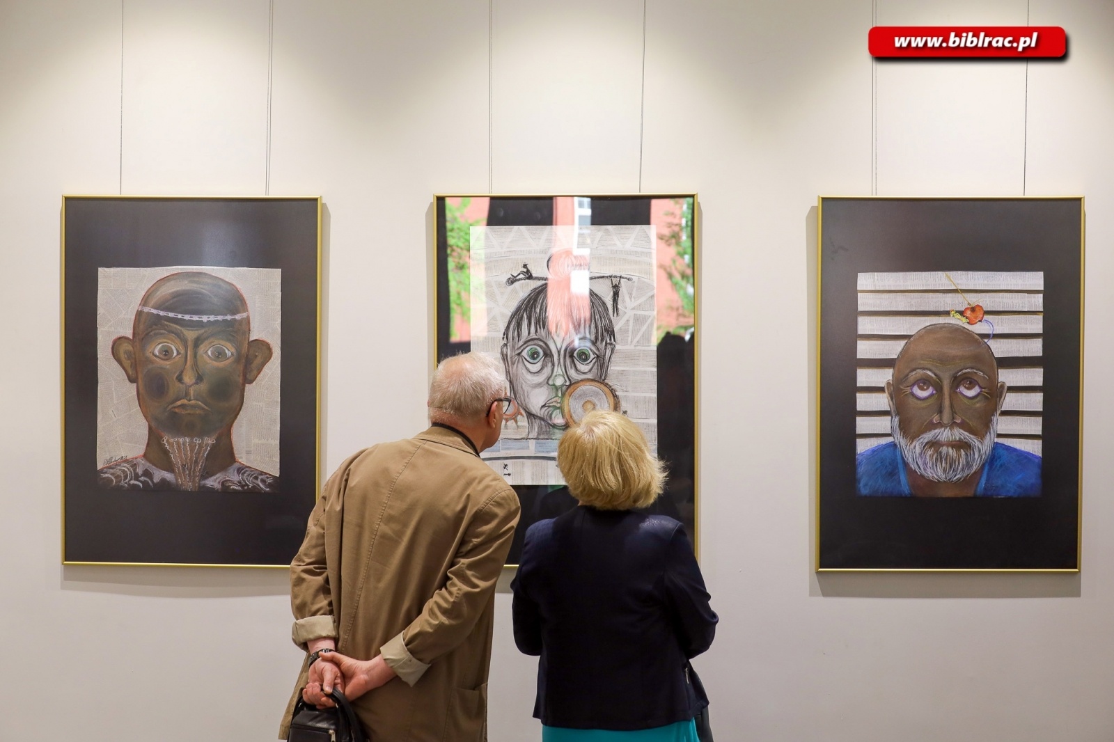 Zdjęcie w galerii na portalu naszraciborz.pl: Wernisaż wystawy Gęby i Gębory Bernadety Długosz-Włodarczyk wiadomości z regionu